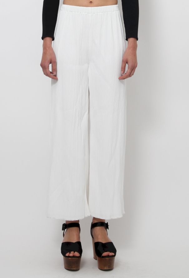 Proenza Schouler Proenza Schouler Flared Pleated Pants in White – S/S 2016 - 5