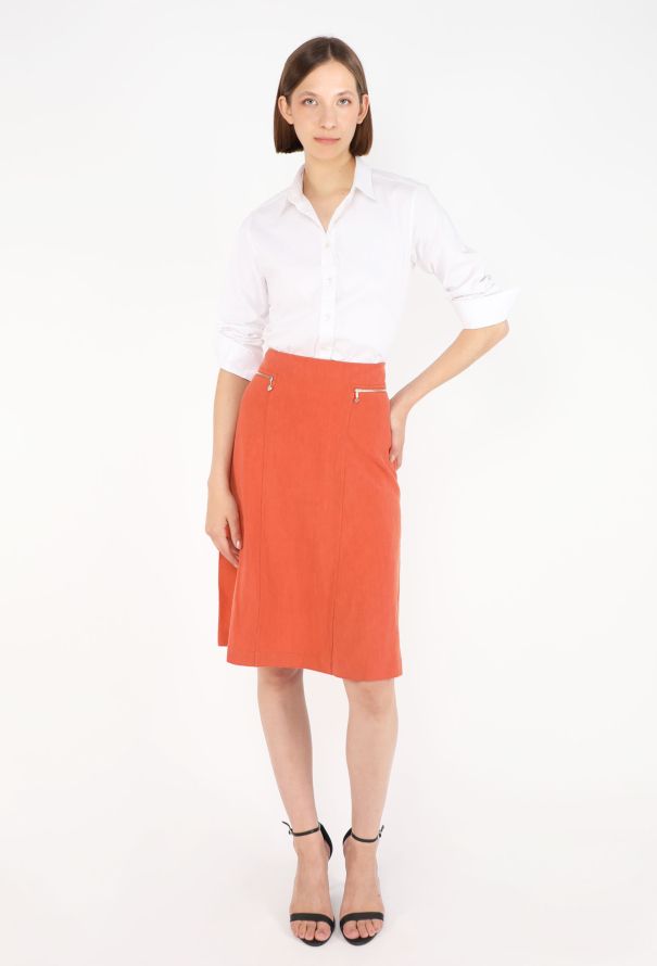 Hermès Zipper Linen Skirt, S/S 2021 - 4