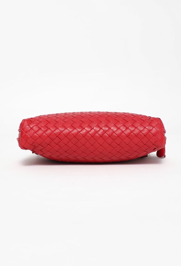 Bottega Veneta Red Intrecciato Nodini Crossbody Bag - 6