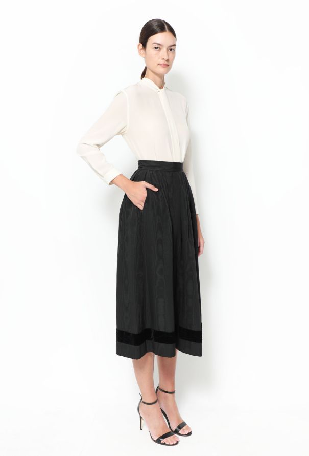 Saint Laurent COLLECTOR F/W 1977 Russian Moire Skirt - 4