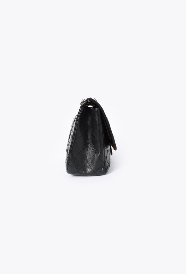 Chanel Black 2.55 Jumbo Flap Bag - 4