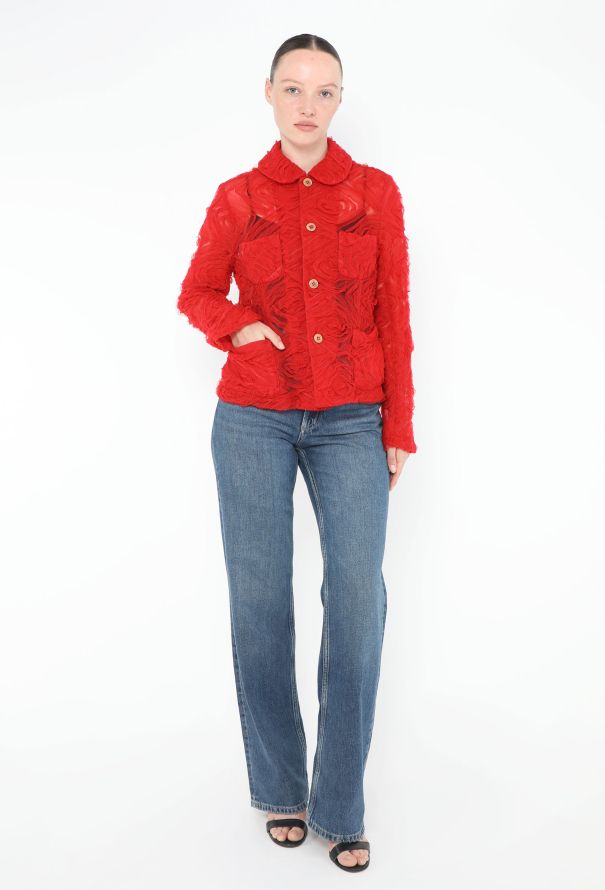 Comme des Garçons 2020 Embroidered Tulle Jacket - 4