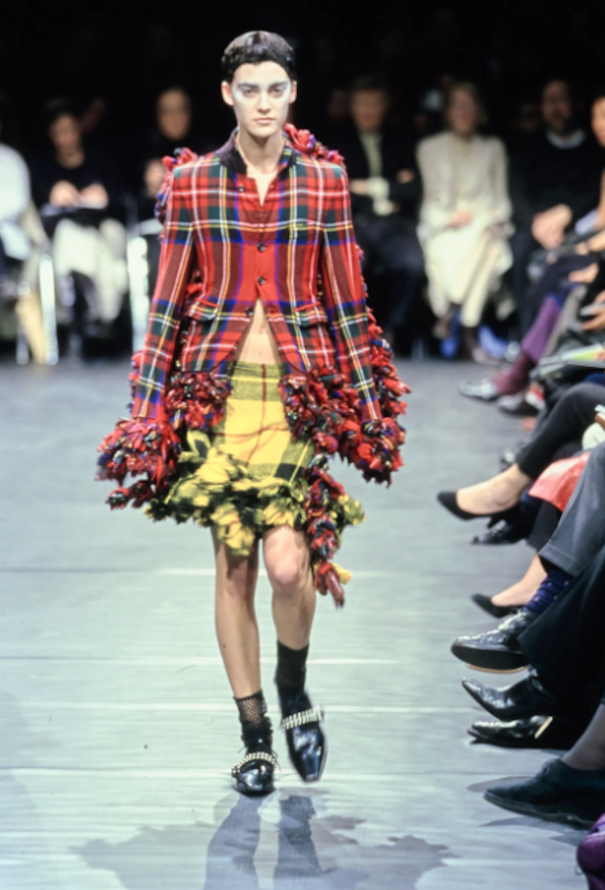 Comme des Garçons F/W 2000 Embroidered Ruffled Blazer - 2