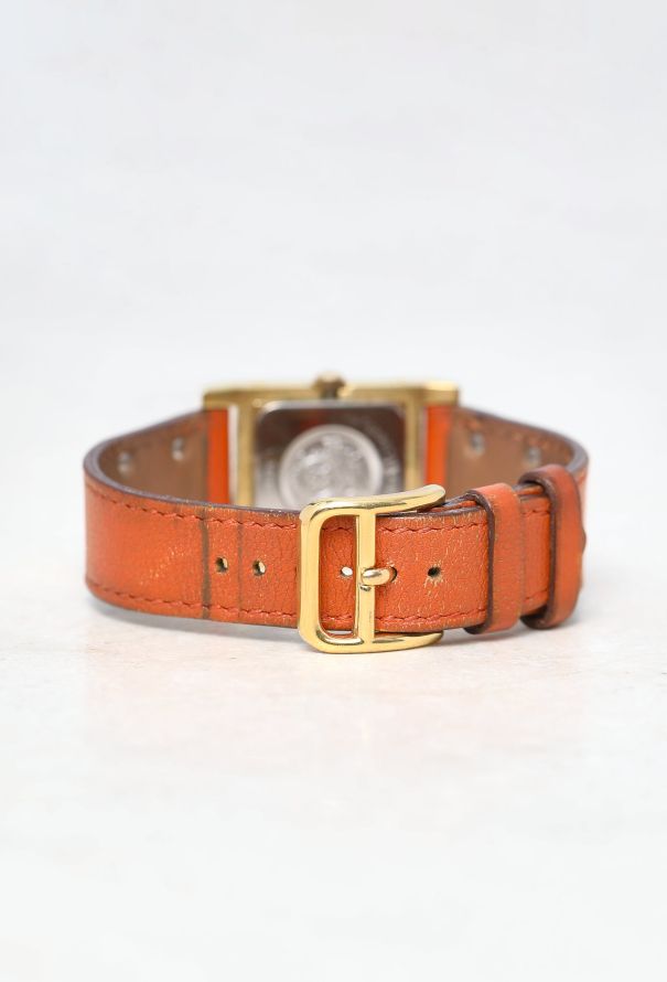 Hermès Orange Swift Médor Watch - 5