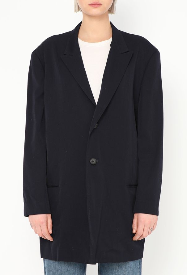 Yohji Yamamoto 1994 Navy Oversized Blazer - 2