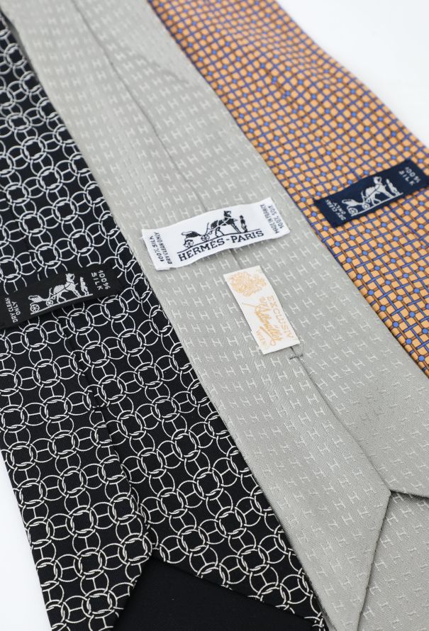Hermès Vintage Trio of Silk Ties - 4