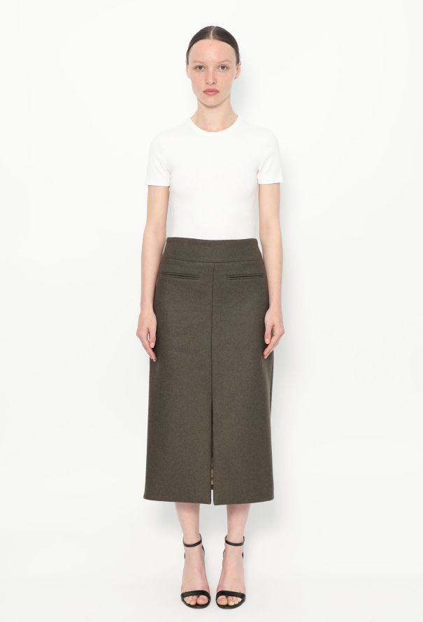 Khaite Pre-Fall 2022 Freya Felted Skirt - 1