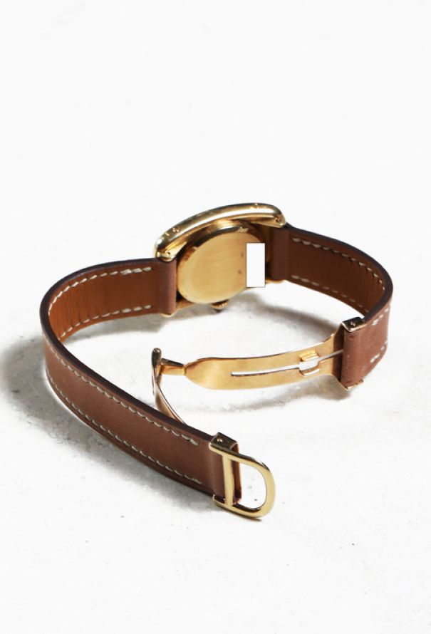 Cartier 1969 Incurvé 18k Gold Tank Watch - 9