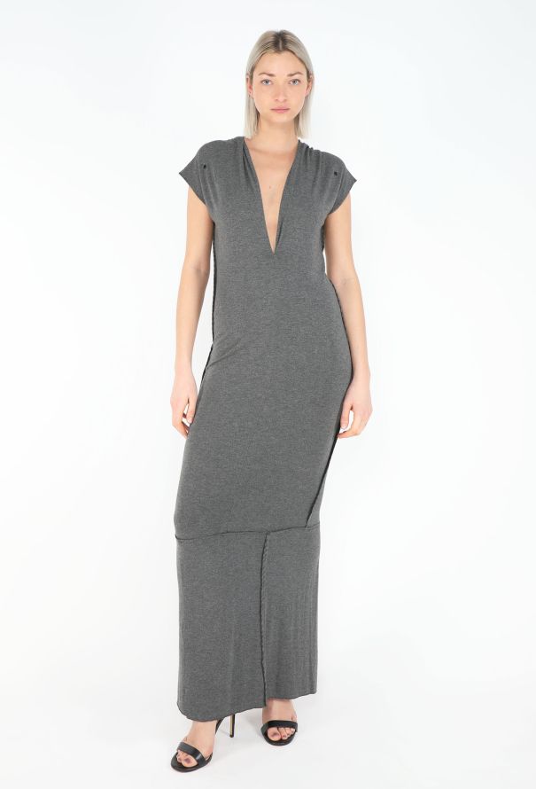 Maison Margiela S/S 1999 Plunging Panelled Jersey Dress - 4