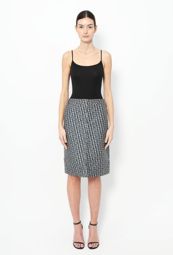Christian Dior 2005 Diorissimo Print Skirt - 3