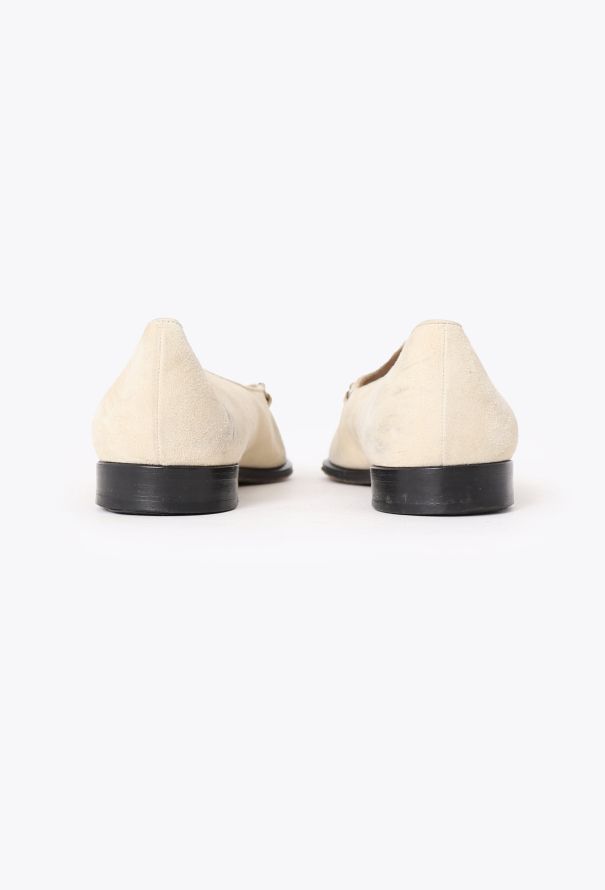 Gucci '90s Suede Horsebit Loafers - 4