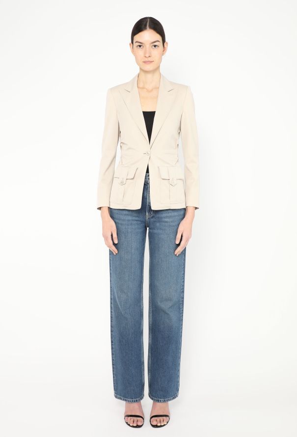 Gucci Tom Ford S/S 2004 Ruched Utility Blazer - 4