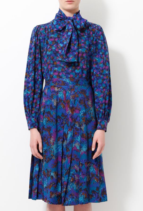 Saint Laurent 70s Floral Abstract Ensemble - 3
