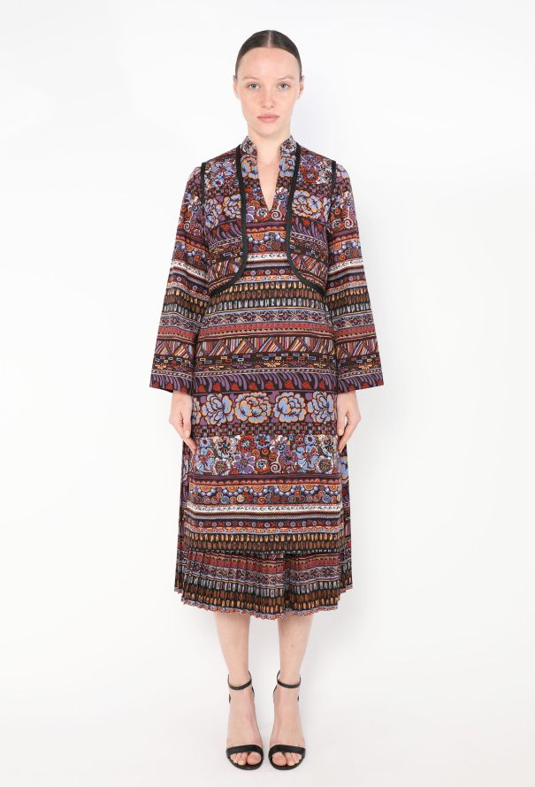 '70s Printed 3-Piece Skirt Ensemble - 5
