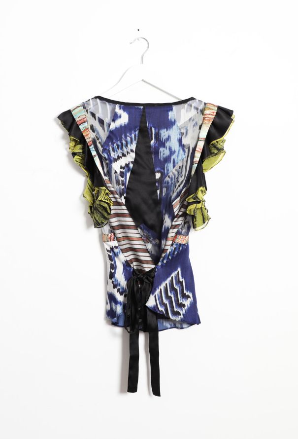 Balenciaga F/W 2007 ''Ikat'' Silk Top - 11