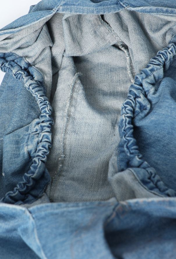 Maison Margiela 2004 Denim Large Hobo Bag - 11