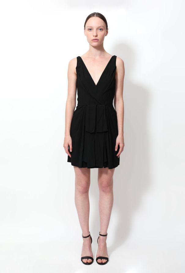 Saint Laurent F/W 2013 Draped Crêpe Dress - 1