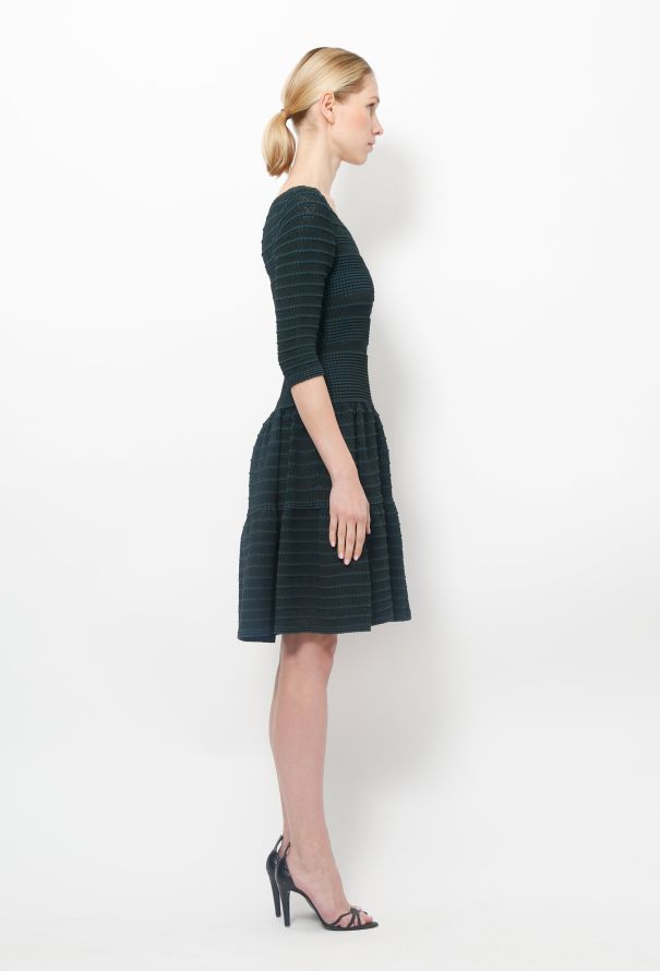 Alaïa Green Stretch Dress - 2