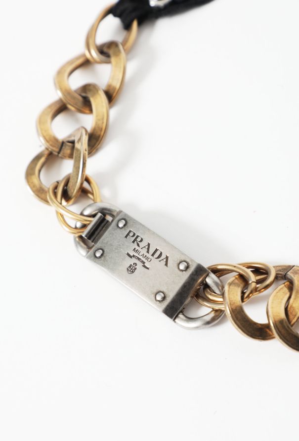 Prada Early 2000s Embellished Bib Necklace - 3