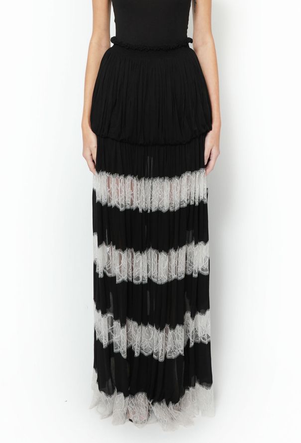 Alaïa F/W 2006 Tiered Lace Maxi Skirt - 3