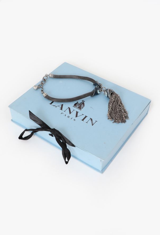 Lanvin Embellished Chainlink Tassel Necklace - 5