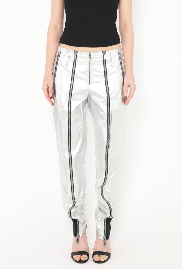 Paco Rabanne S/S 2014 Metallic Zipper Pants - 3