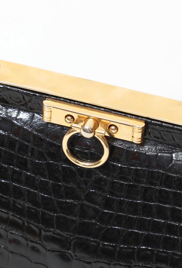 90's Roberta Di Camerino Crocodile Bag - 9