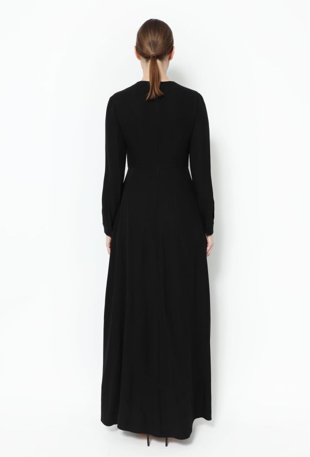 Valentino Pleated Silk Maxi Dress - 4