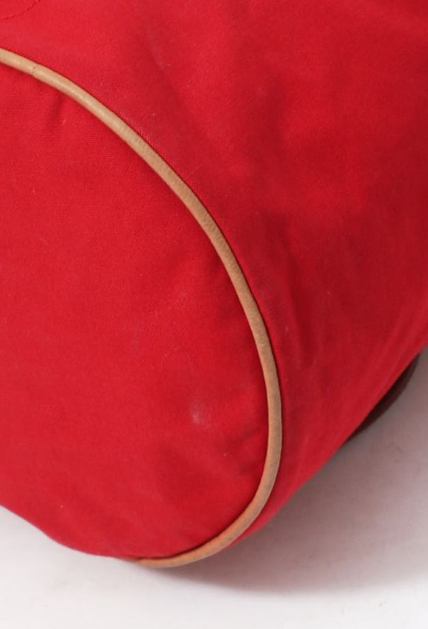 Hermès Red Canvas Polochon Backpack - 5