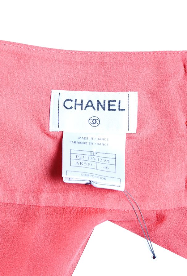 Chanel 2004 Pleated Silk Skirt - 4