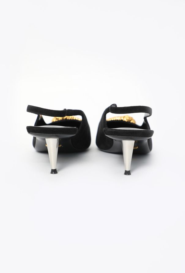 Gucci F/W 2023 Baroque Pointed Slingbacks - 5
