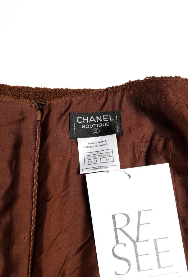 Chanel 1998 Tweed Wool Skirt - 5