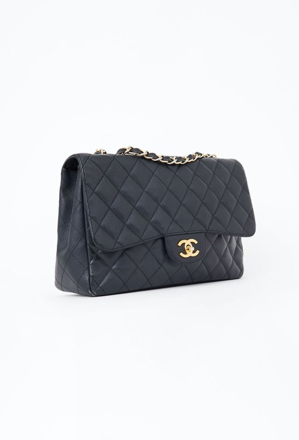 Chanel Caviar Jumbo Timeless Flap Bag - 3