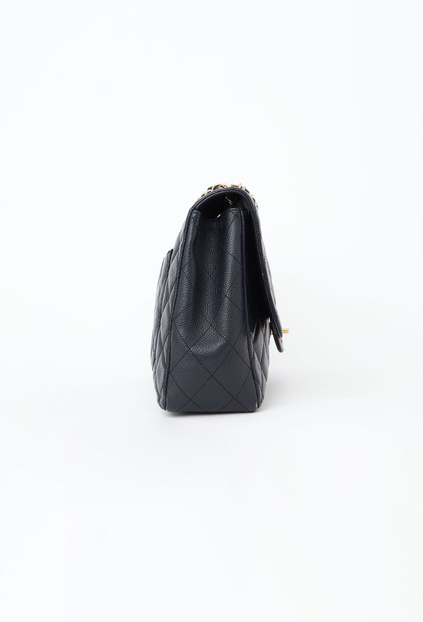 Chanel Caviar Jumbo Timeless Flap Bag - 5