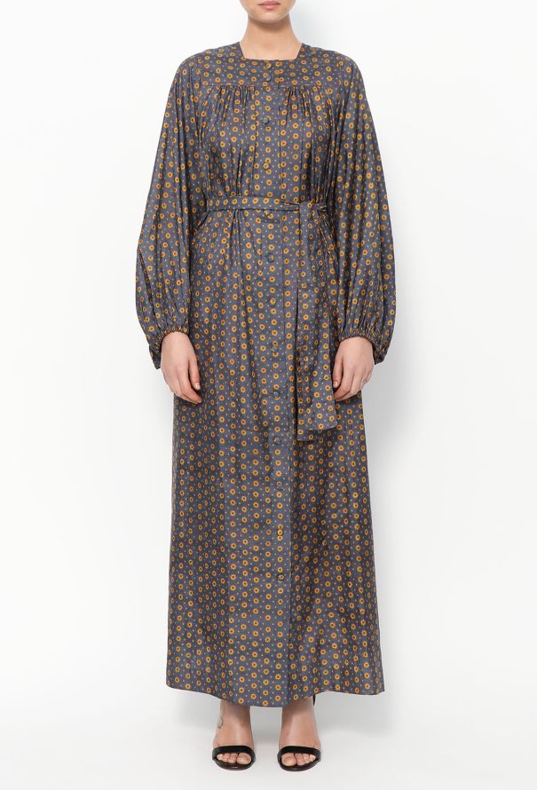 Exquisite Vintage Jean Muir '70s Floral Silk Dress - 2