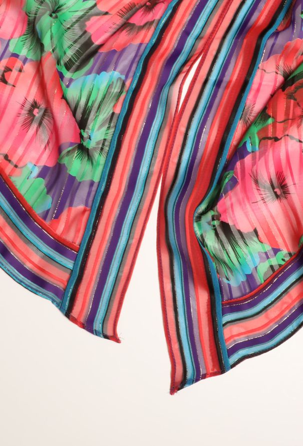 Diane Freis '80s Lamé Silk Dress - 8