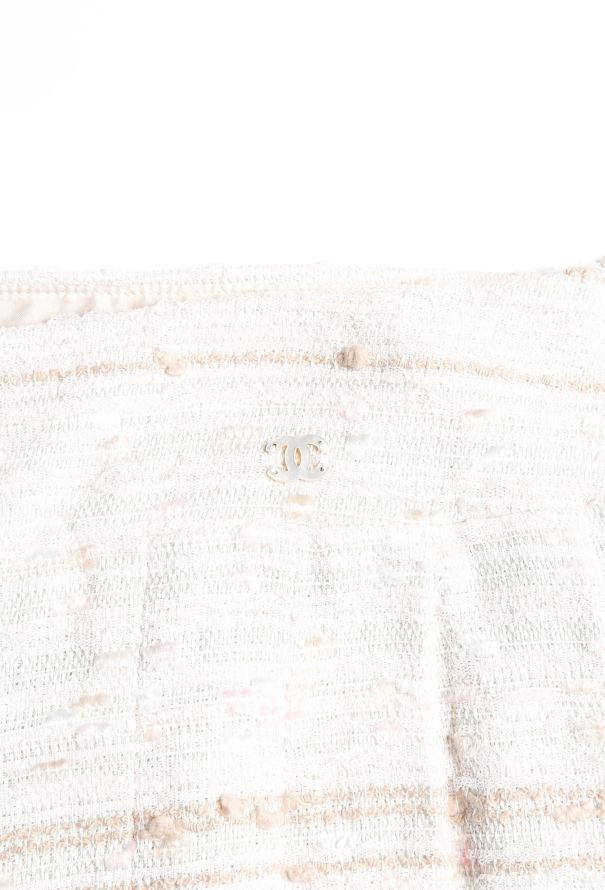 Chanel S/S 2004 Pleated Tweed Skirt - 7
