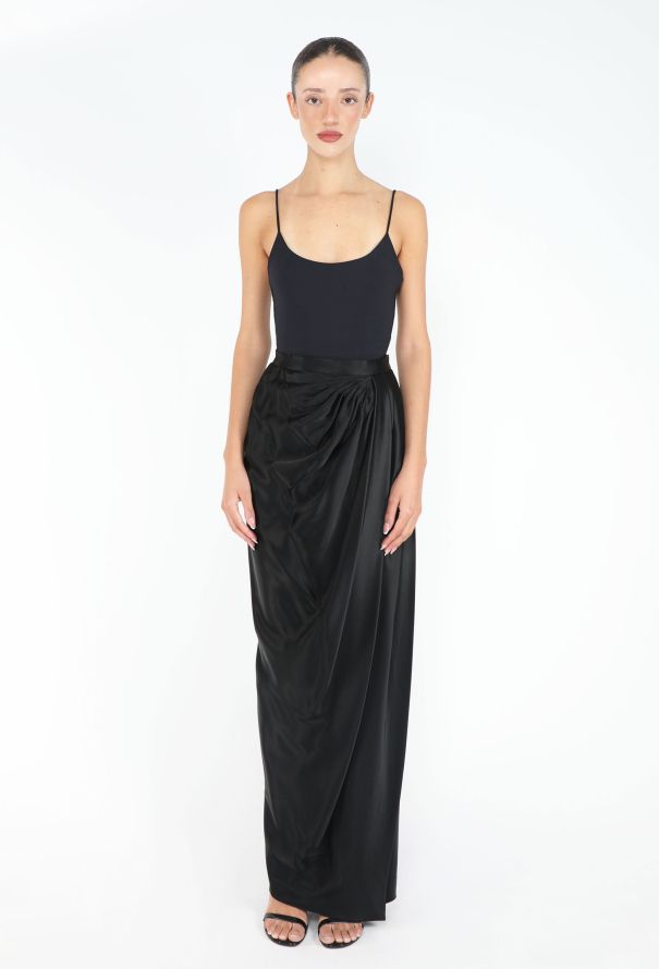 Saint Laurent Haute Couture 1985 Draped Wrap Skirt - 3