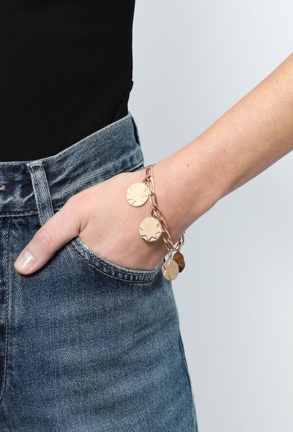 Vintage Fine Jewelry 18k Pink Gold Lucky Charm Bracelet - 2