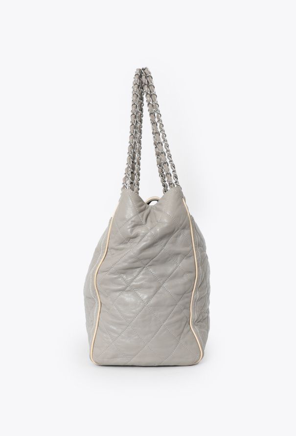 Chanel Grey Small East West Reissue Tote Bag - 6