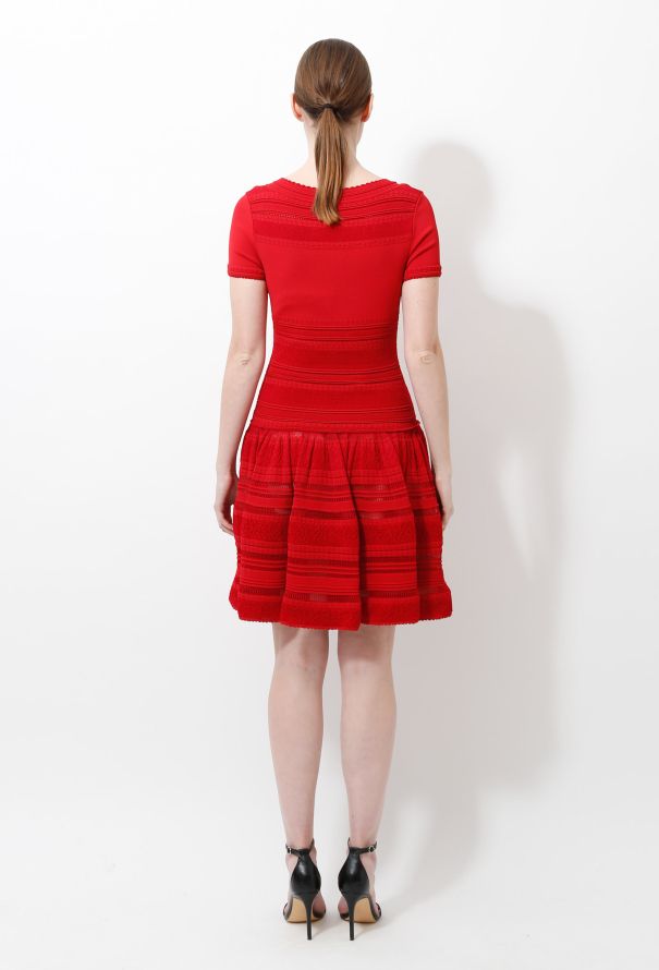 Alaïa Textured Ruffled Dress - 4