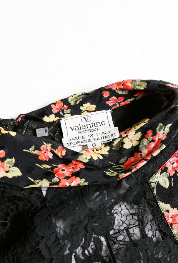 Valentino Vintage Floral Lace Top - 4