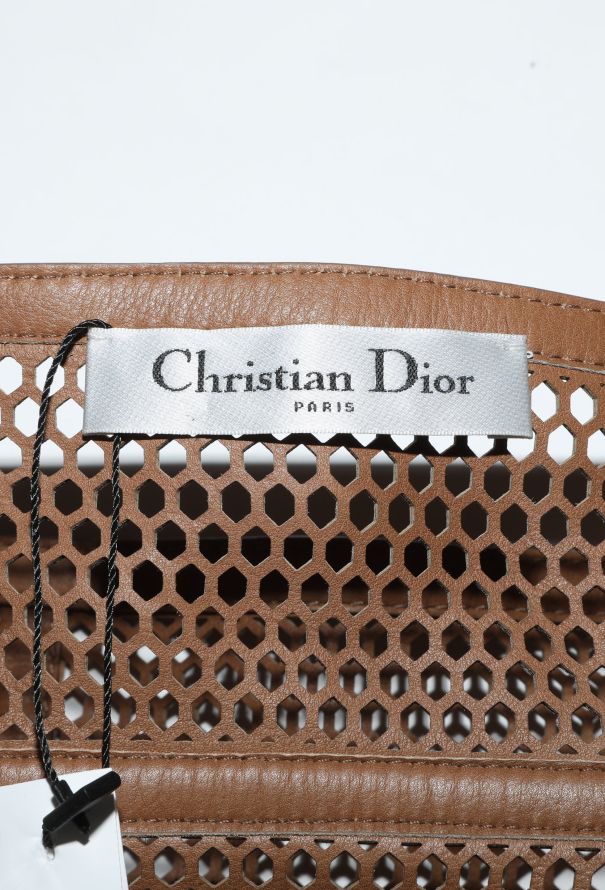 Dior STUNNING 2022 Hand-Painted Honeycomb Skirt - 7