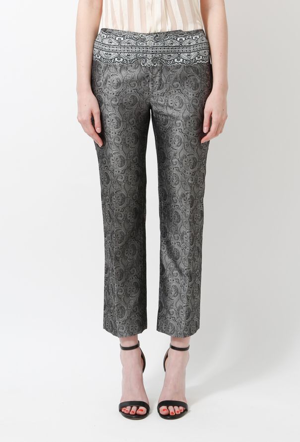 Balenciaga S/S 2006 Baroque Silk Trousers - 3