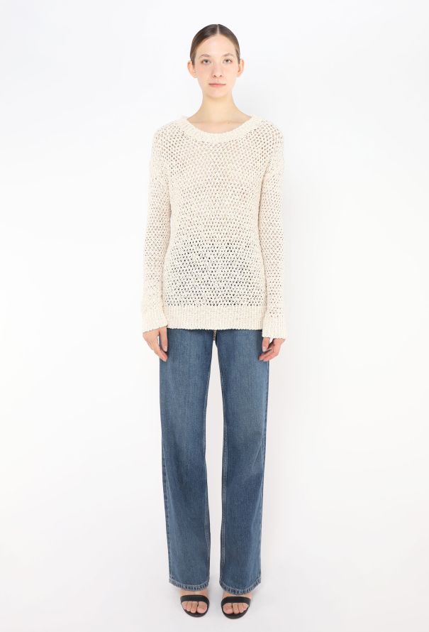 The Row Crochet Open-Knit Sweater - 2