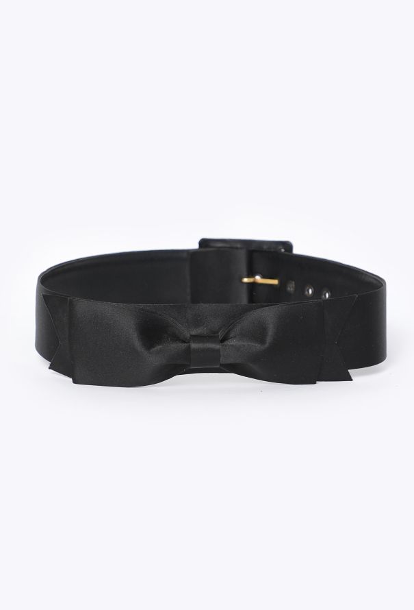 Chanel F/W 1995 Satin Bow Belt - 1