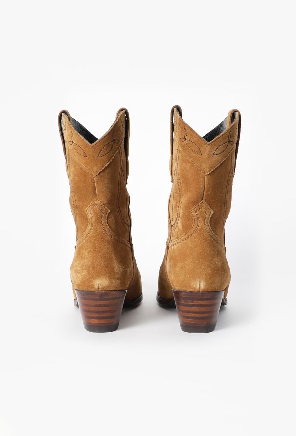 Céline 2021 Santiag Suede Cowboy Boots - 4