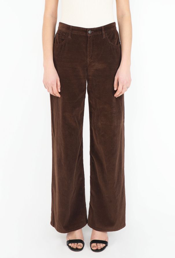 The Row Brown Corduroy  Trousers Eglitta - S/S 2025 - 3