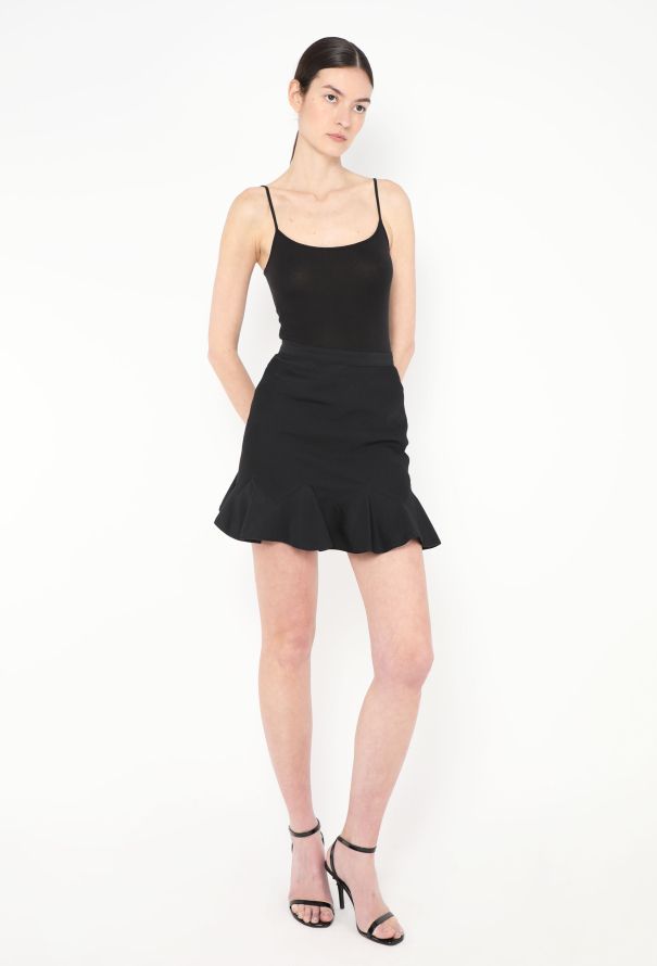 Alaïa S/S 1992 Fluted Crêpe Skirt - 1