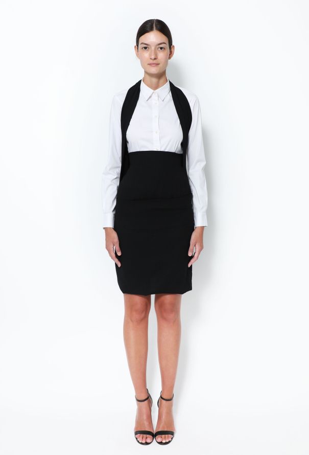Comme des Garçons 1990 Folded Crêpe Suspender Skirt - 1